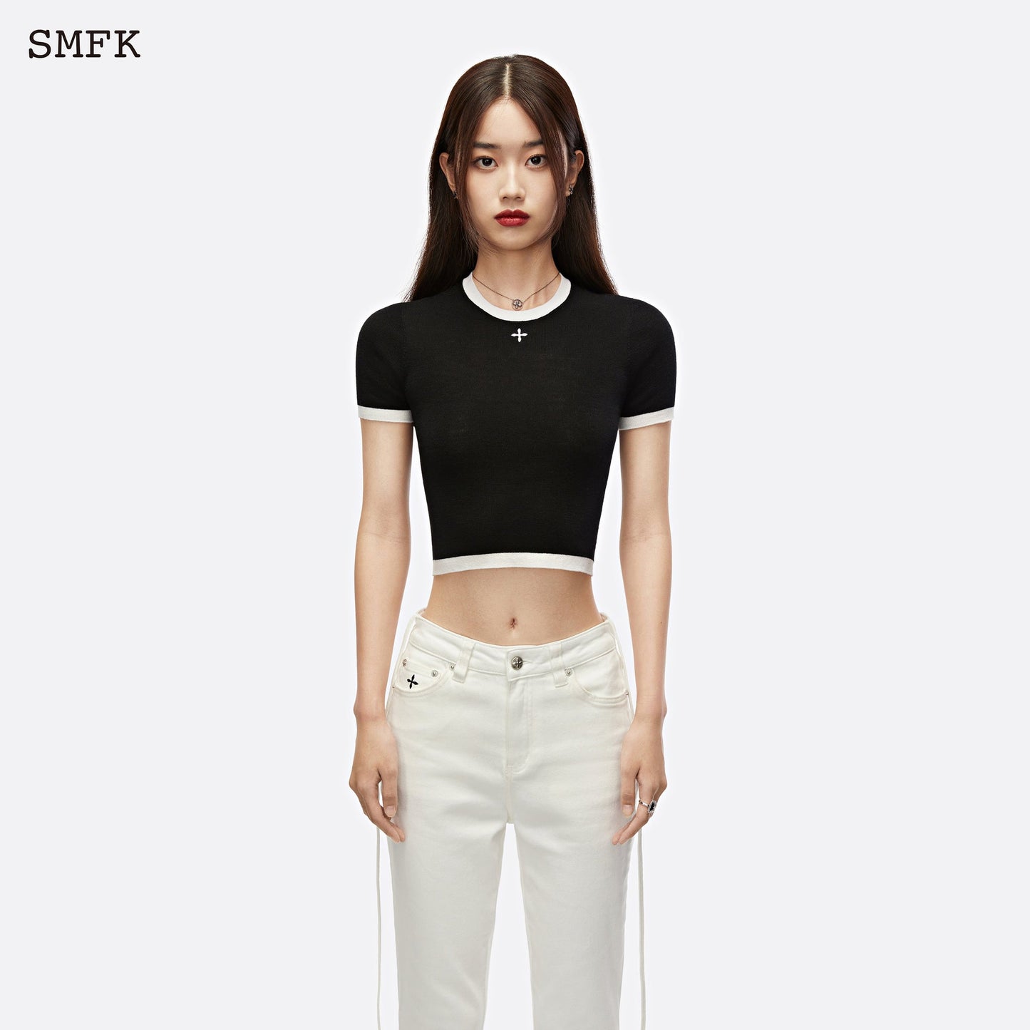 SMFK Compass Vintage Sports Short Body Tee Black
