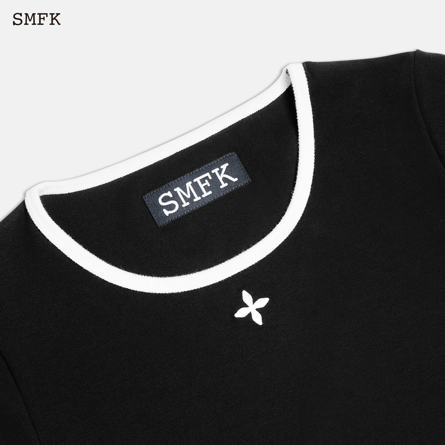 SMFK Compass Vintage Sports Short Body Tee Black