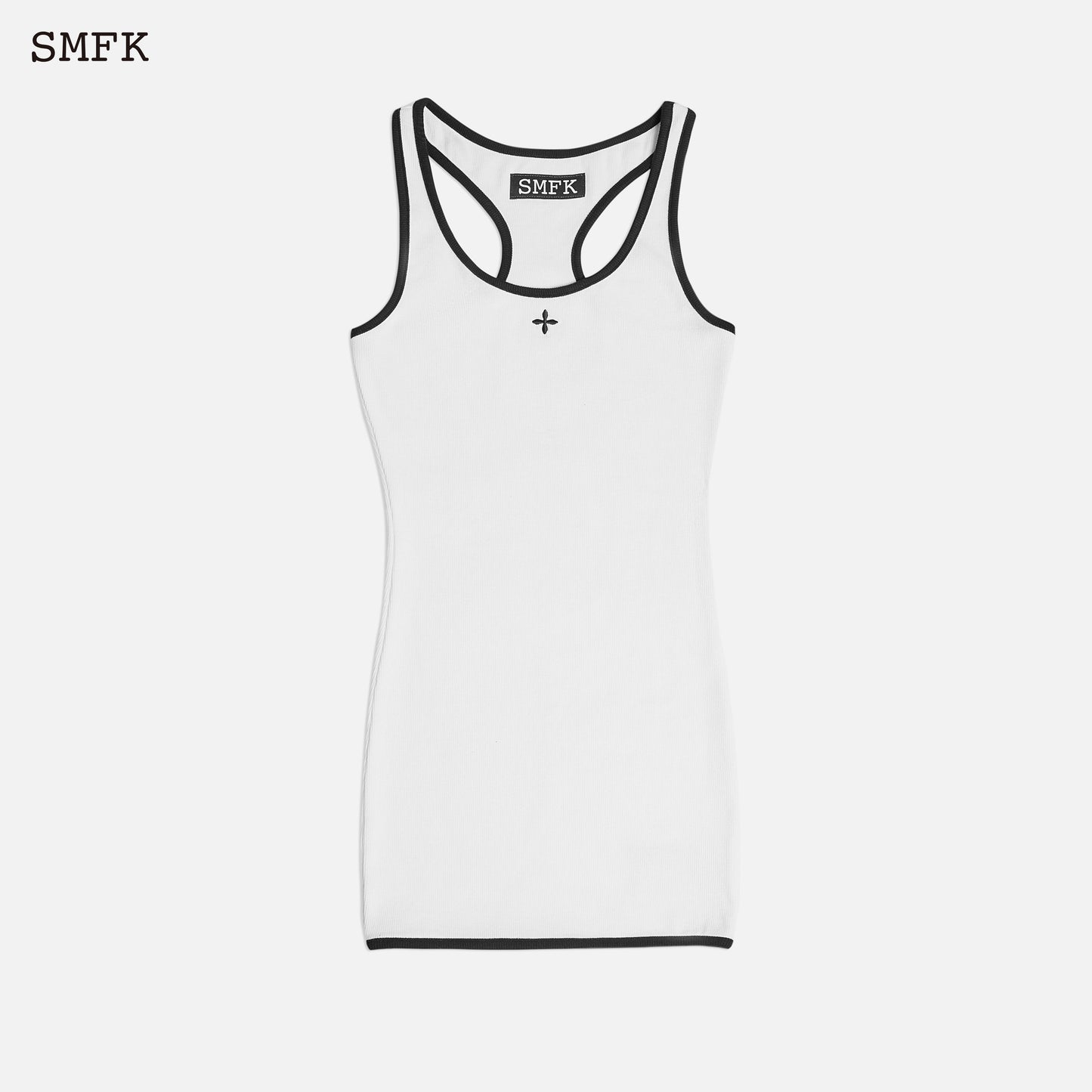 SMFK Compass Vintage Tennis Tank Dress White