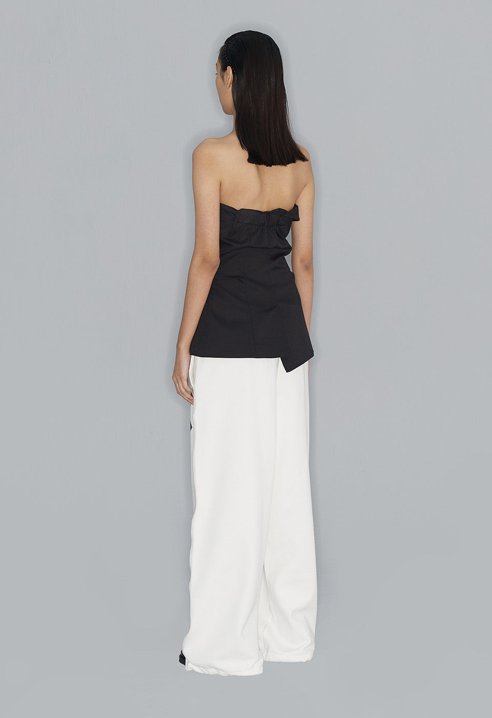 OPEN YY Unbalanced Bustier Black