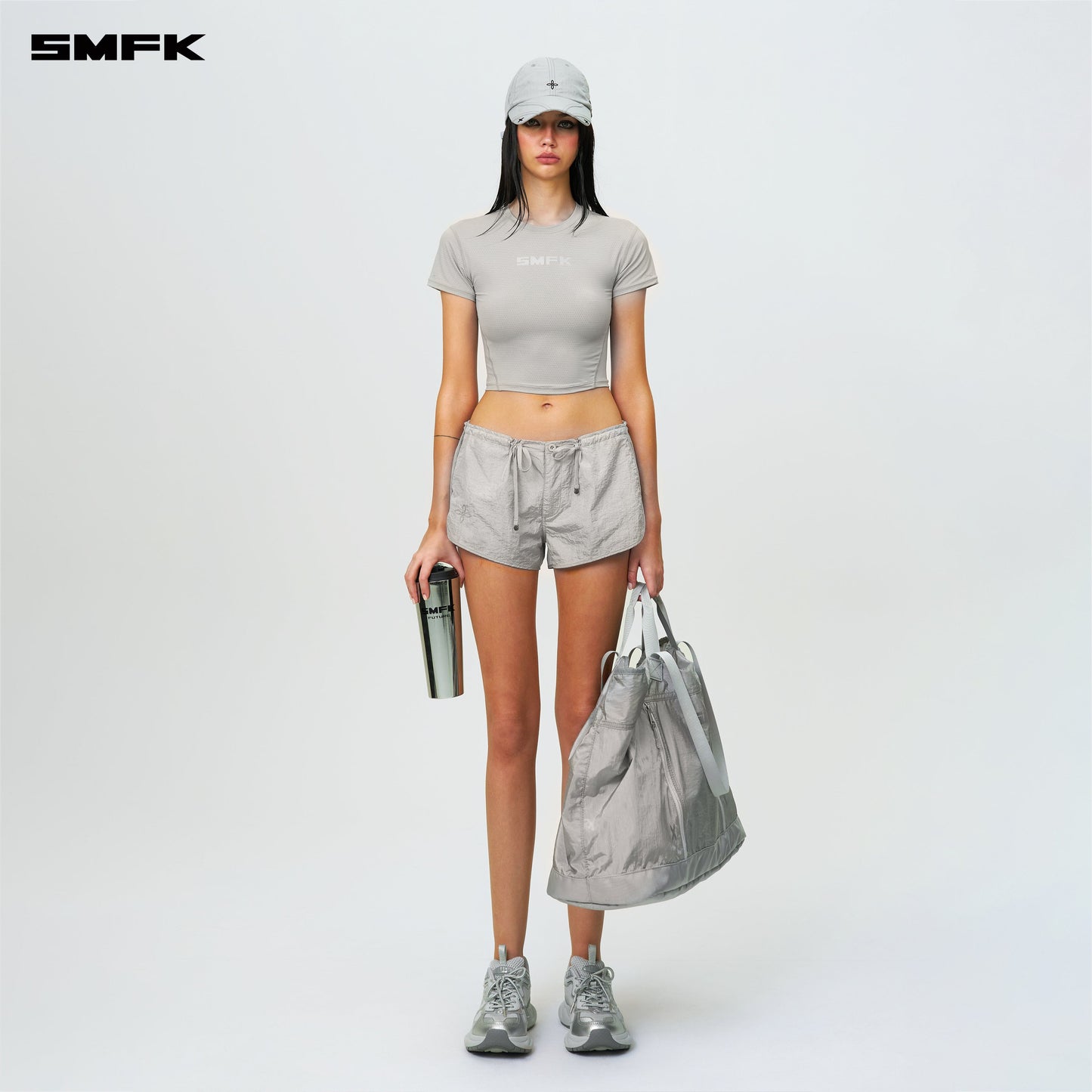 SMFK FUTURE Storm Low-Waist Jogging Shorts Starry Silver