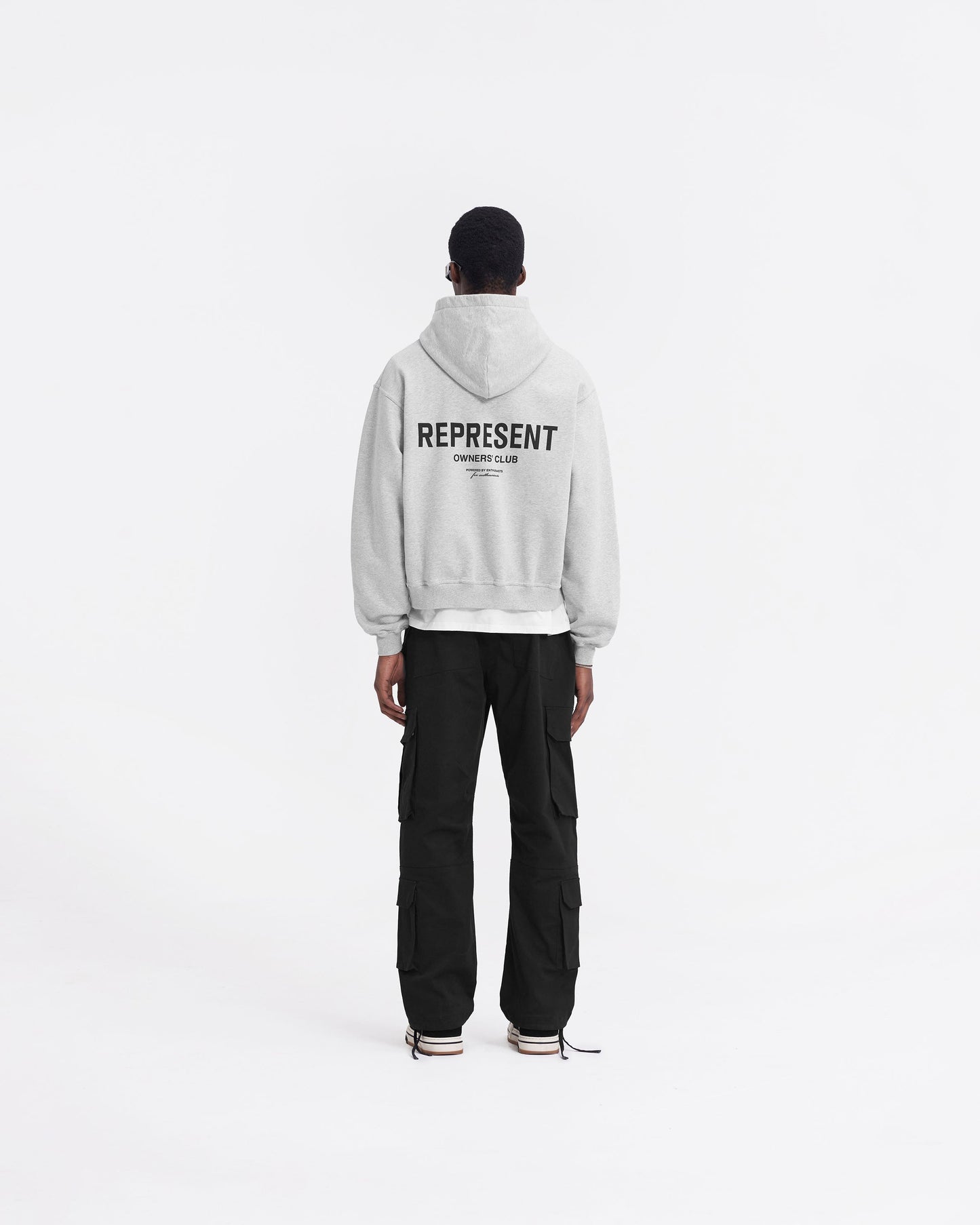 REPRESENT Represent Owners Club Zip Hoodie Ash Grey / Black