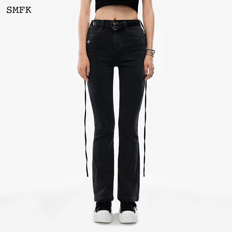 SMFK Mermaid Vintage Denim Jeans Black