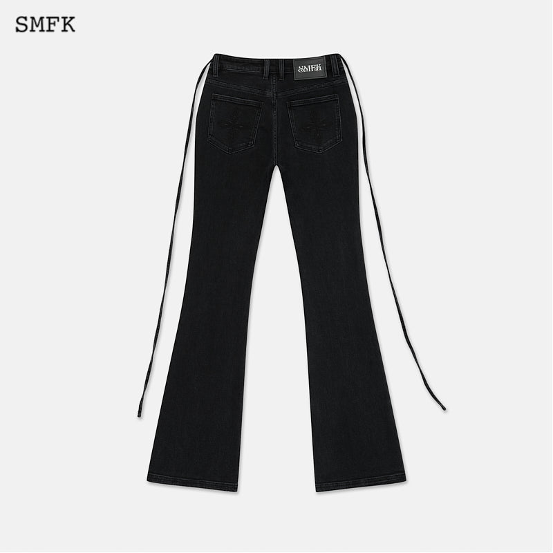 SMFK Mermaid Vintage Denim Jeans Black