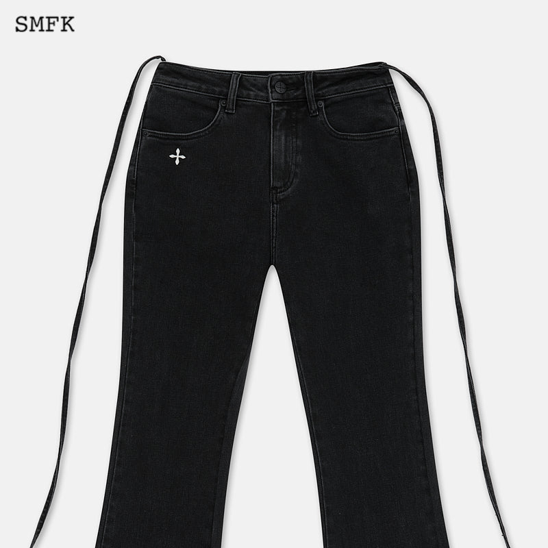 SMFK Mermaid Vintage Denim Jeans Black