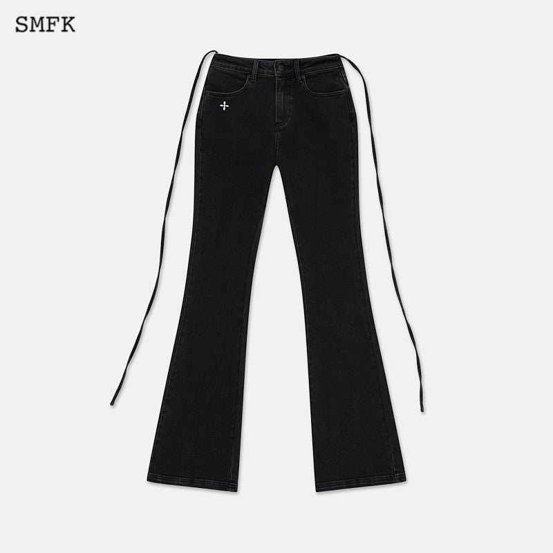 SMFK Mermaid Vintage Denim Jeans Black