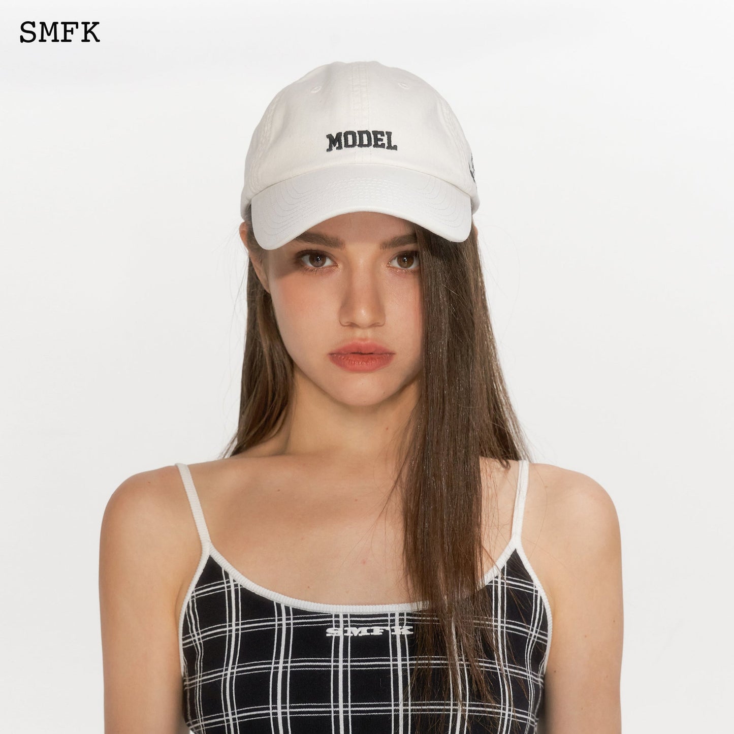 SMFK Model White Baseball Hat