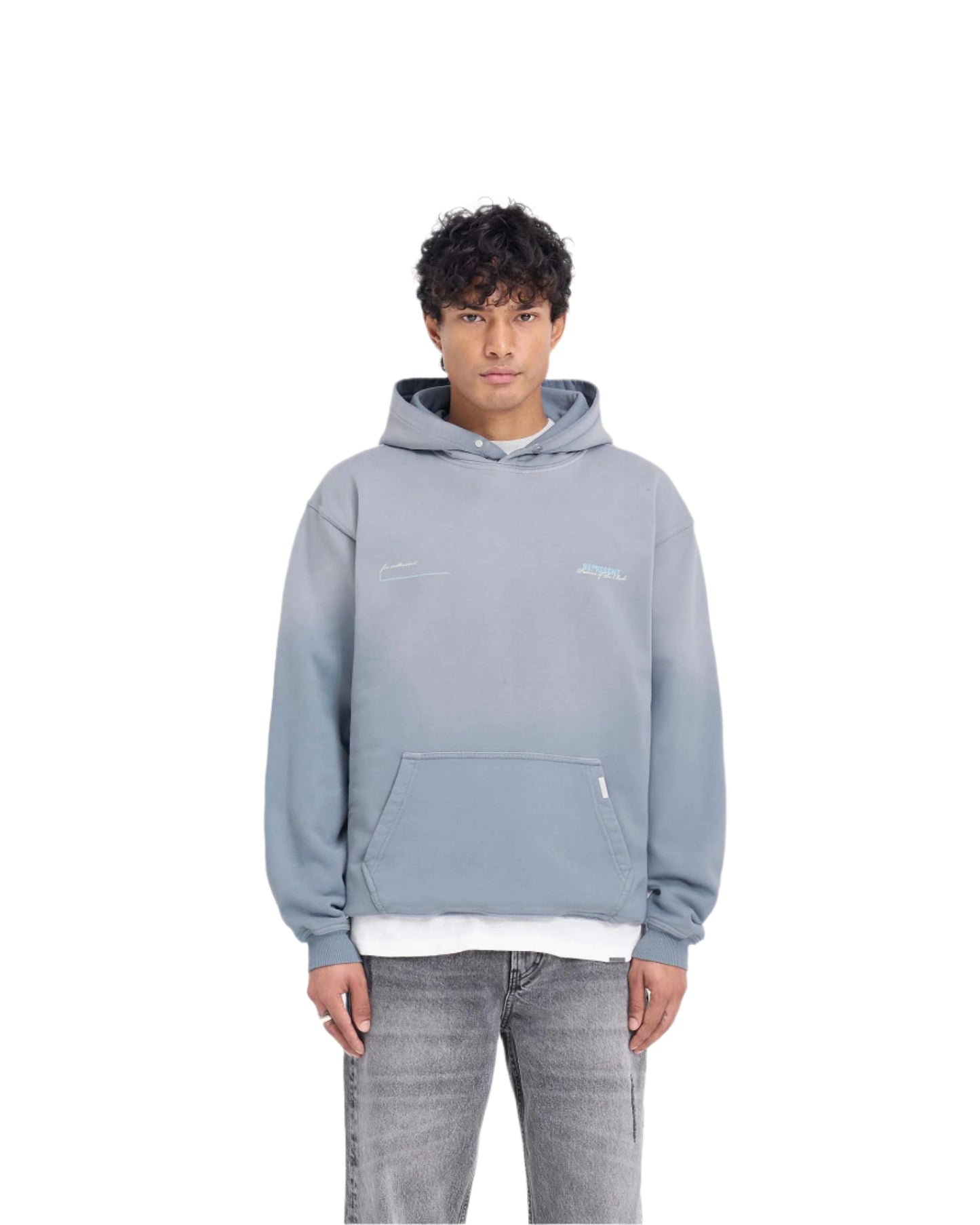 REPRESENT Patron Of The Club Hoodie Washed Grey