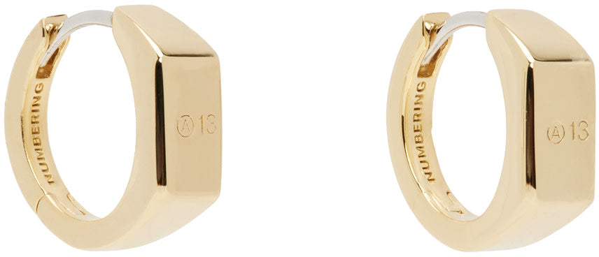NUMBERING A13 Signet Earrings