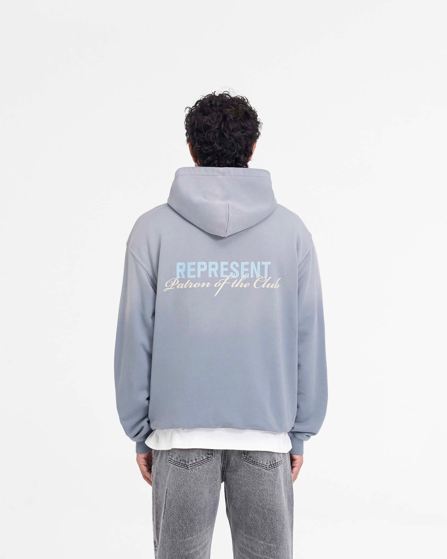 REPRESENT Patron Of The Club Hoodie Washed Grey