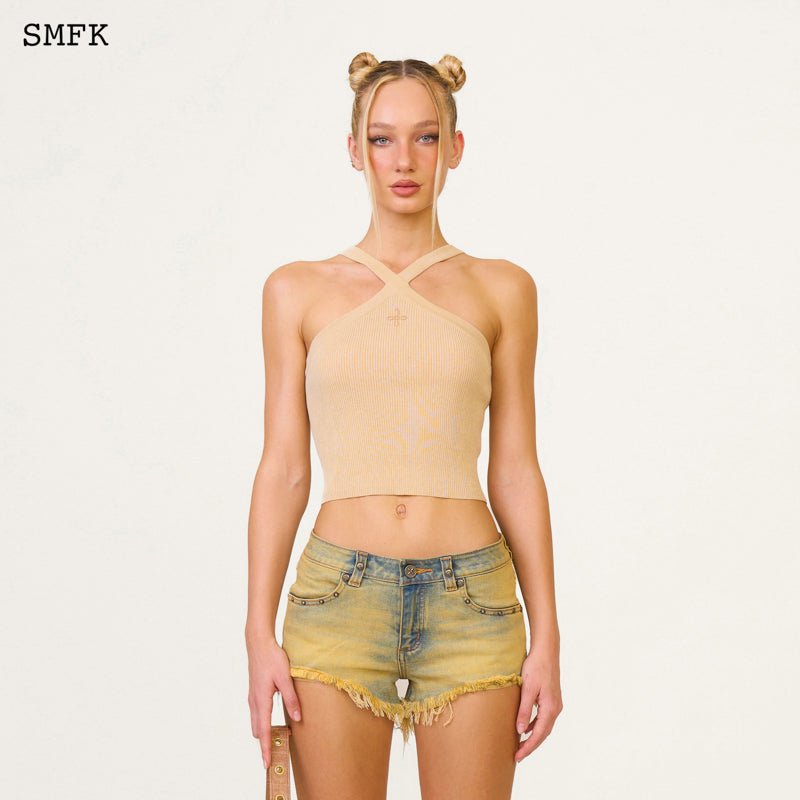 SMFK Temple Chinese Bandeau Sporty Top Cheese