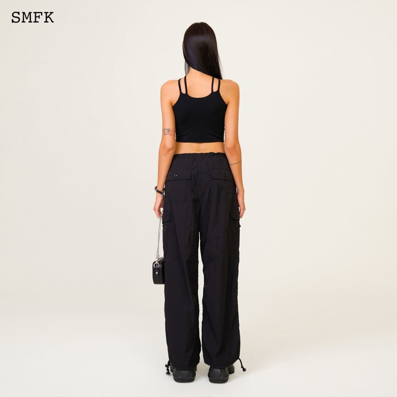 SMFK Temple Chinese Crescent Sports Vest Top Black