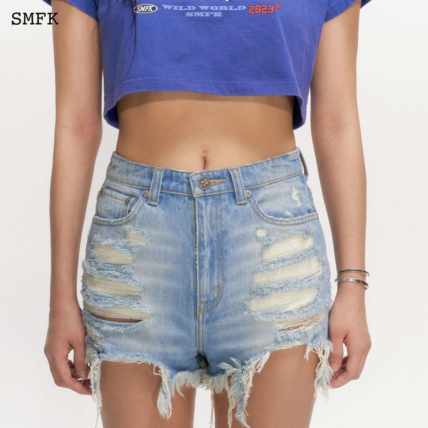SMFK Wild World Short Blue Jeans