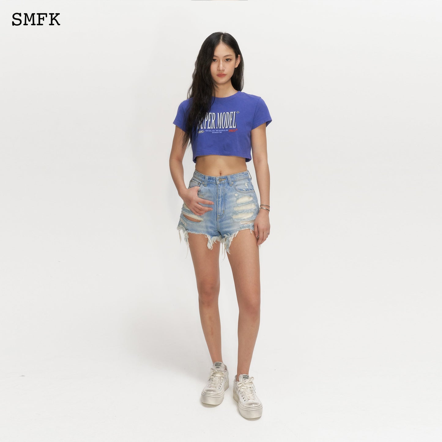 SMFK Wild World Short Blue Jeans