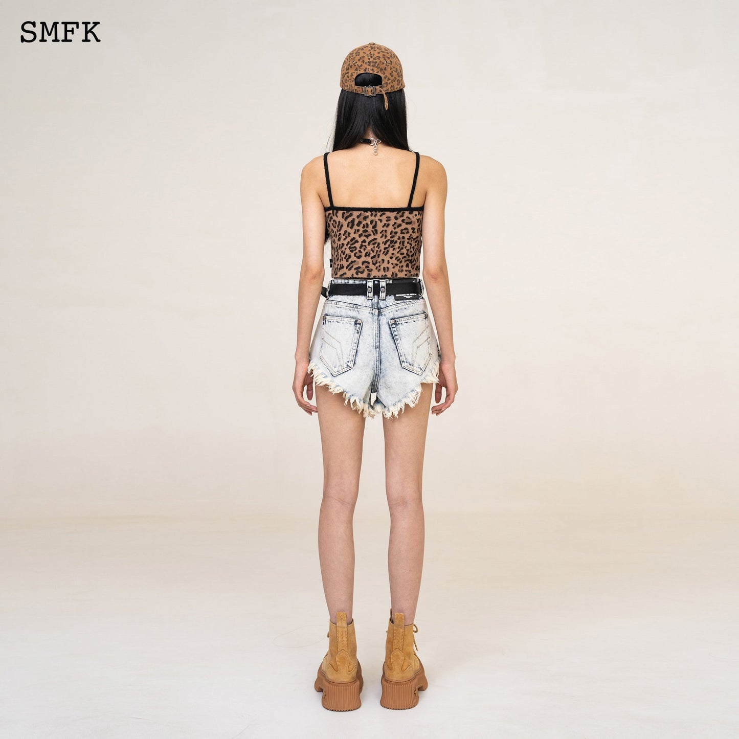 SMFK WIldWorld Cream Stray Shorts Jeans