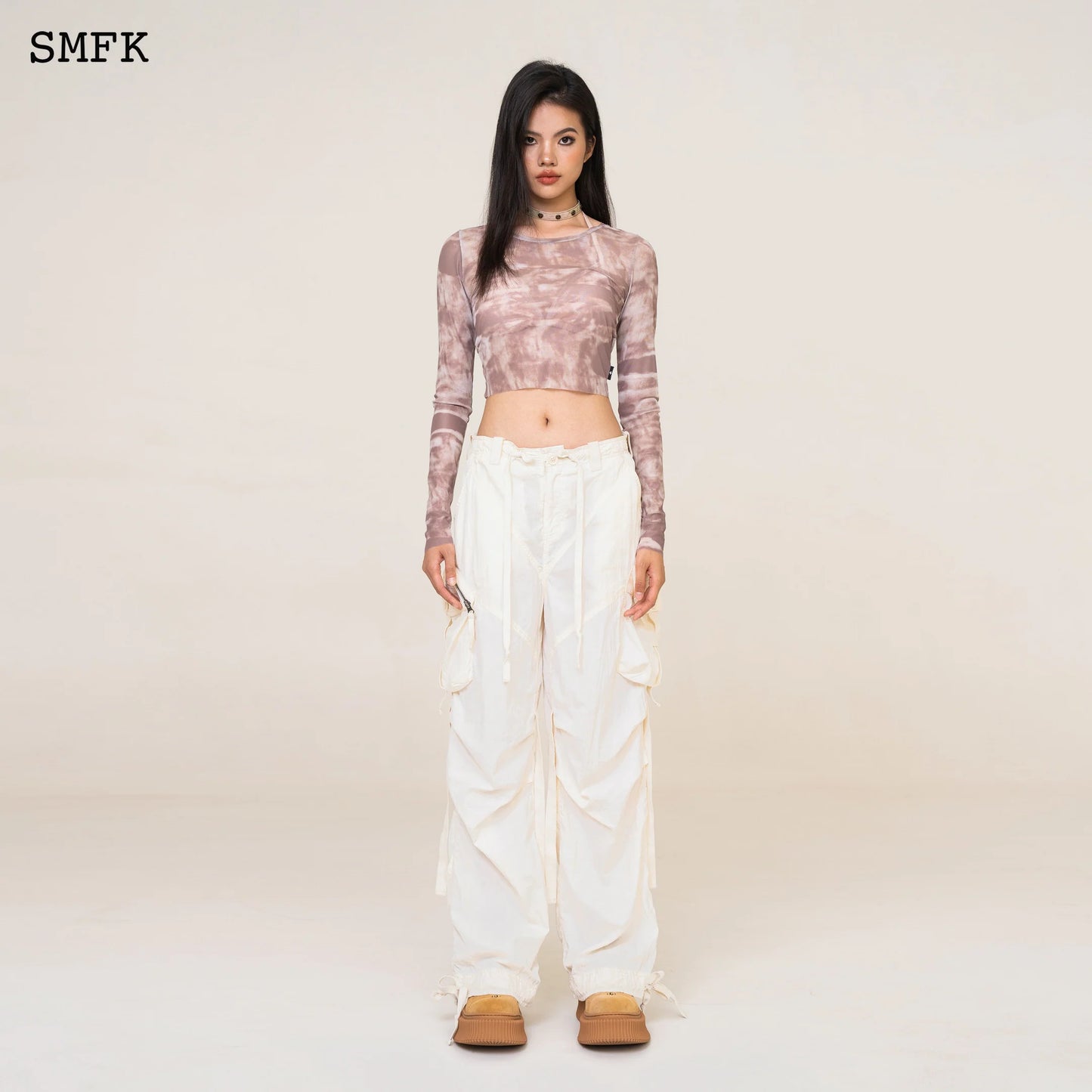 SMFK WildWorld Vintage Cream Paratrooper Pants