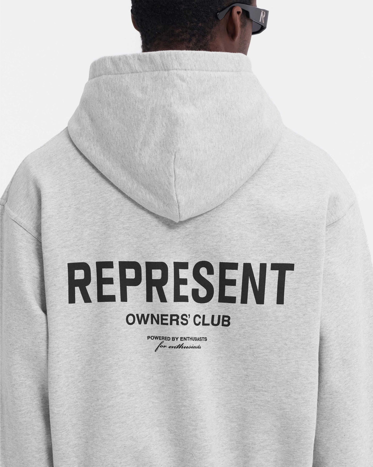 REPRESENT Represent Owners Club Zip Hoodie Ash Grey / Black