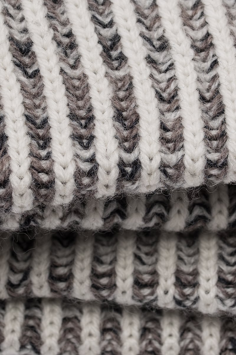 MISBHV Knitted Beanie Black/White