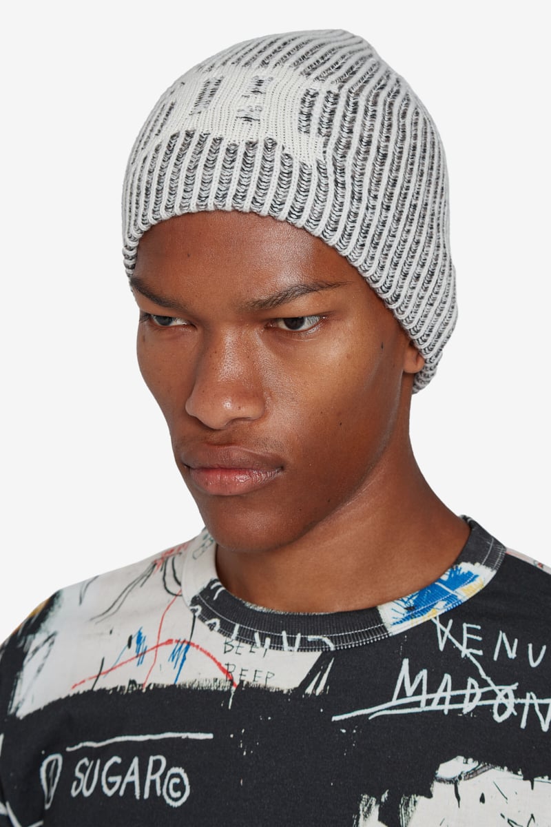 MISBHV Knitted Beanie Black/White