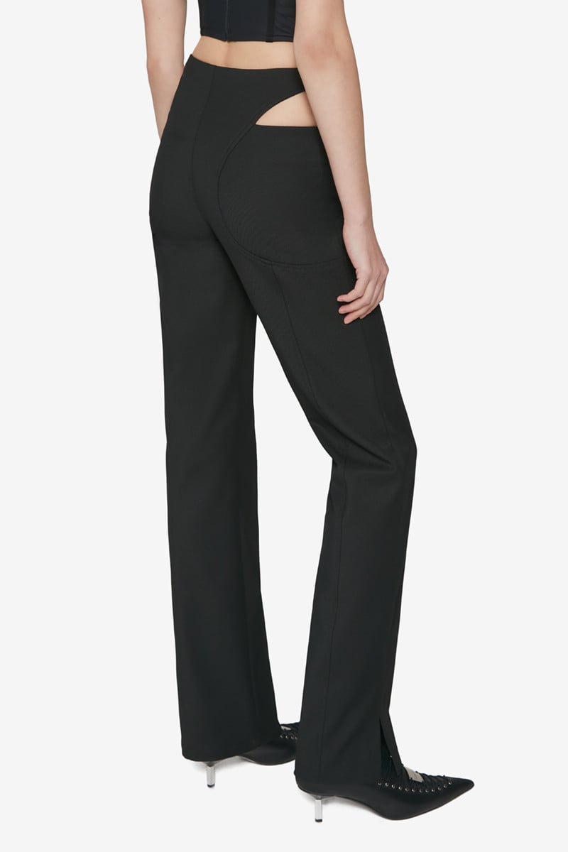 MISBHV Cut Out Trousers Black