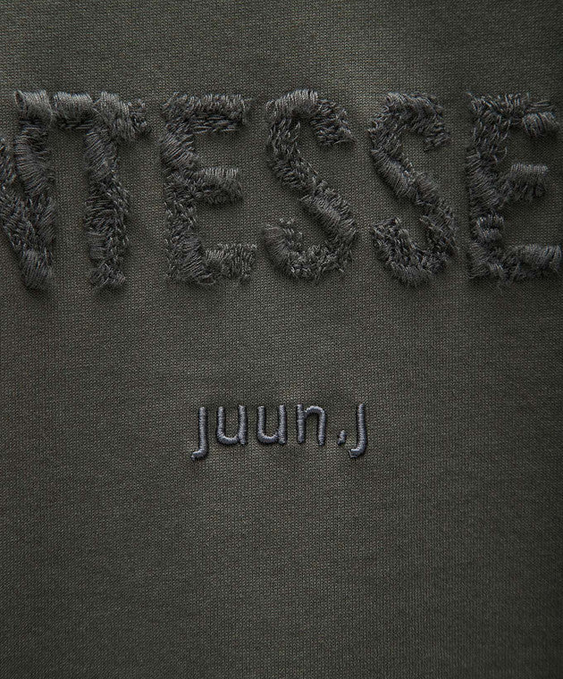 JUUN.J Green Uintessence Longsleeve With Logo Embroidery