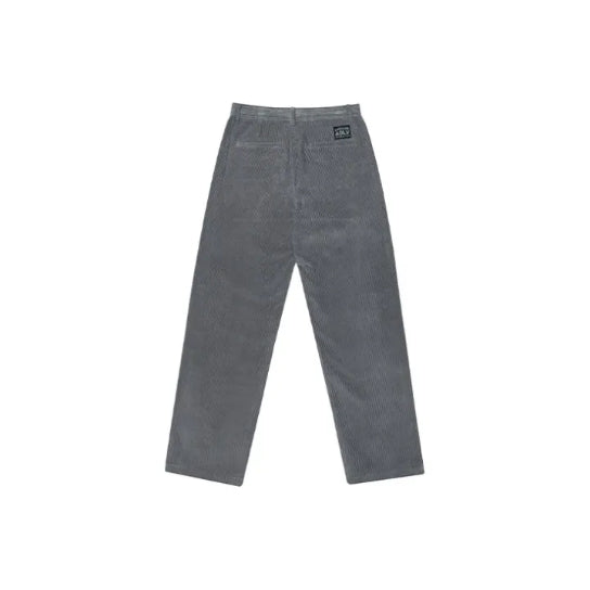 ADLV Circle Embroidered Logo Cotton Pants Grey