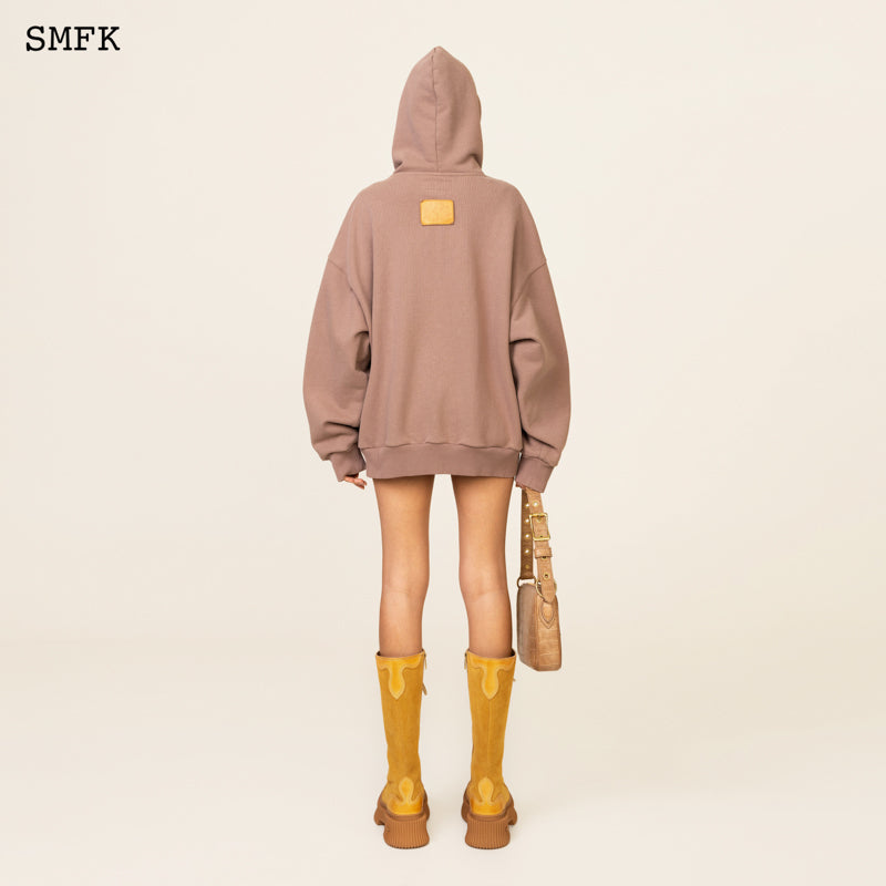 SMFK Compass Cross Pattern Classic Zipper Hoodie Dark Skin