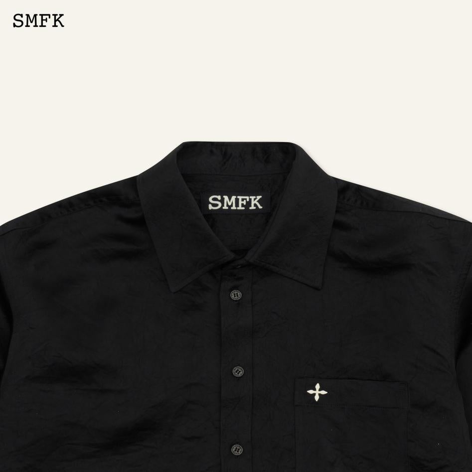 SMFK Compass Cross Classic Satin Wide Shirt