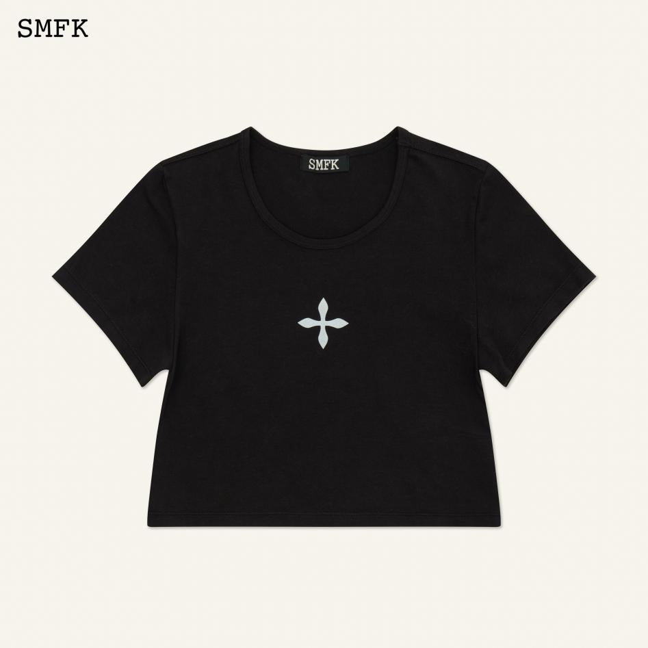 SMFK Compass Cross Classic Athletic Tight Tee BlacK