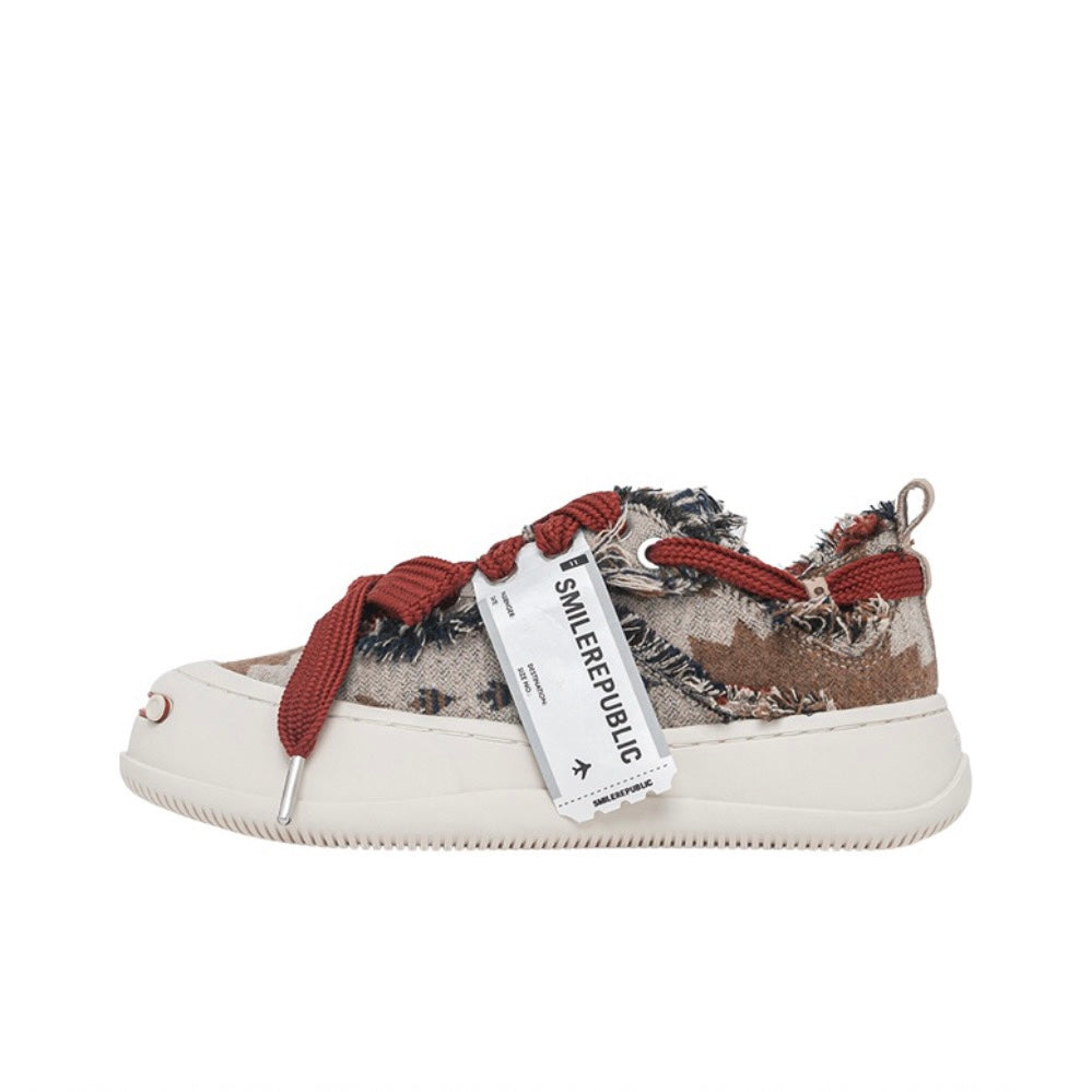 SMILE REPUBLIC Dark Brown/ Woolen Brown