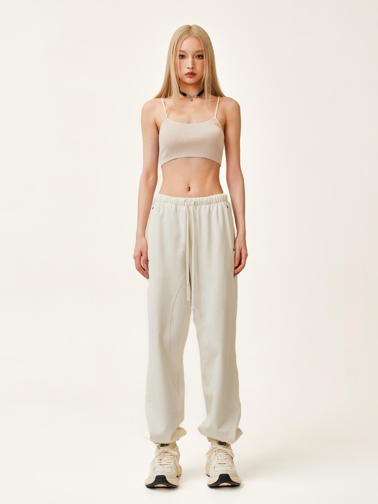 SMFK Compass Rush Punch Jogger Sweatpants White