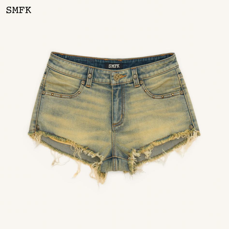 SMFK Compass Mustang Ultra Low Rise Denim Shorts