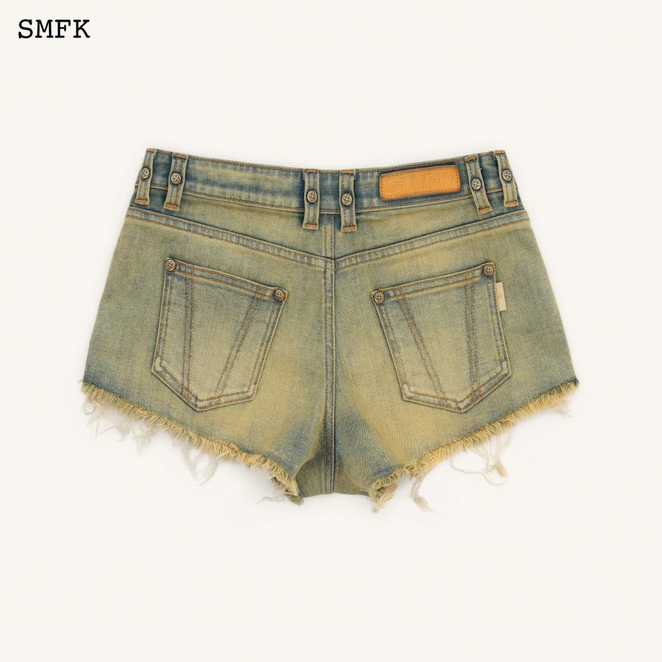 SMFK Compass Mustang Ultra Low Rise Denim Shorts
