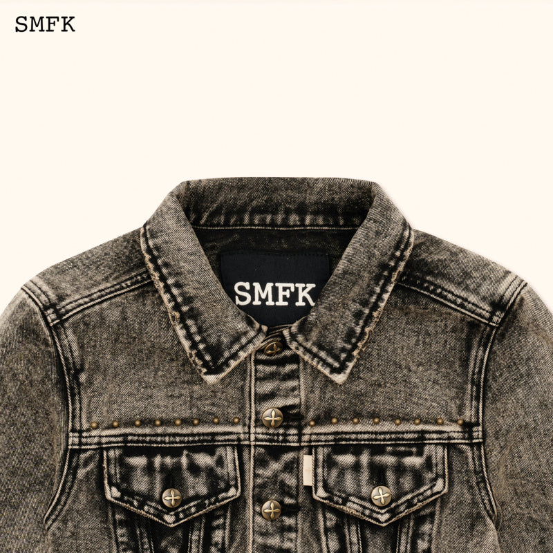 SMFK Ancient Myth Mustang Cropped Denim Jacket