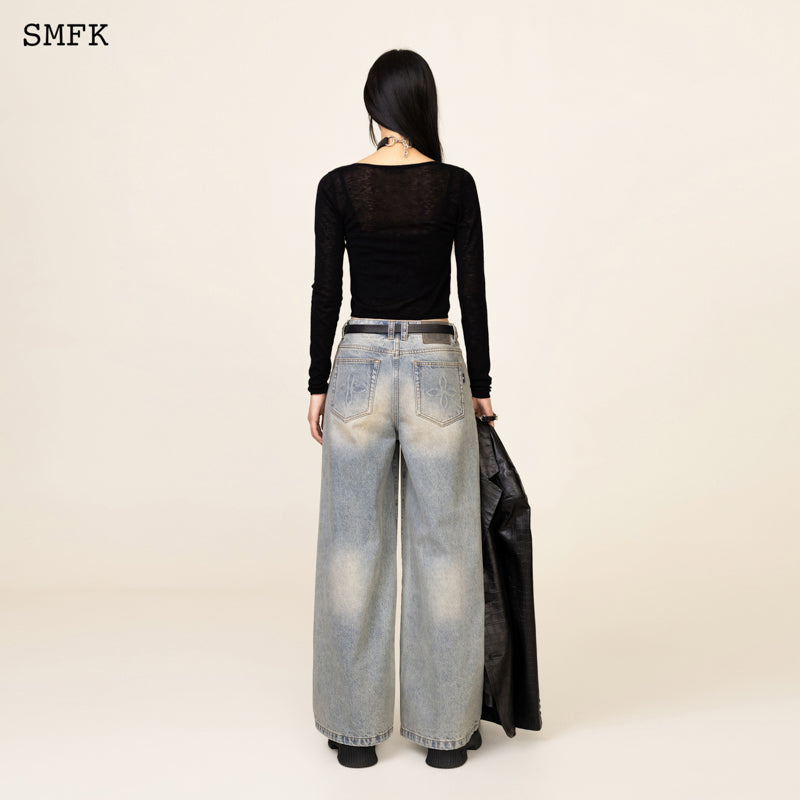 SMFK Compass Classic Superfine Wool Cardigan Black