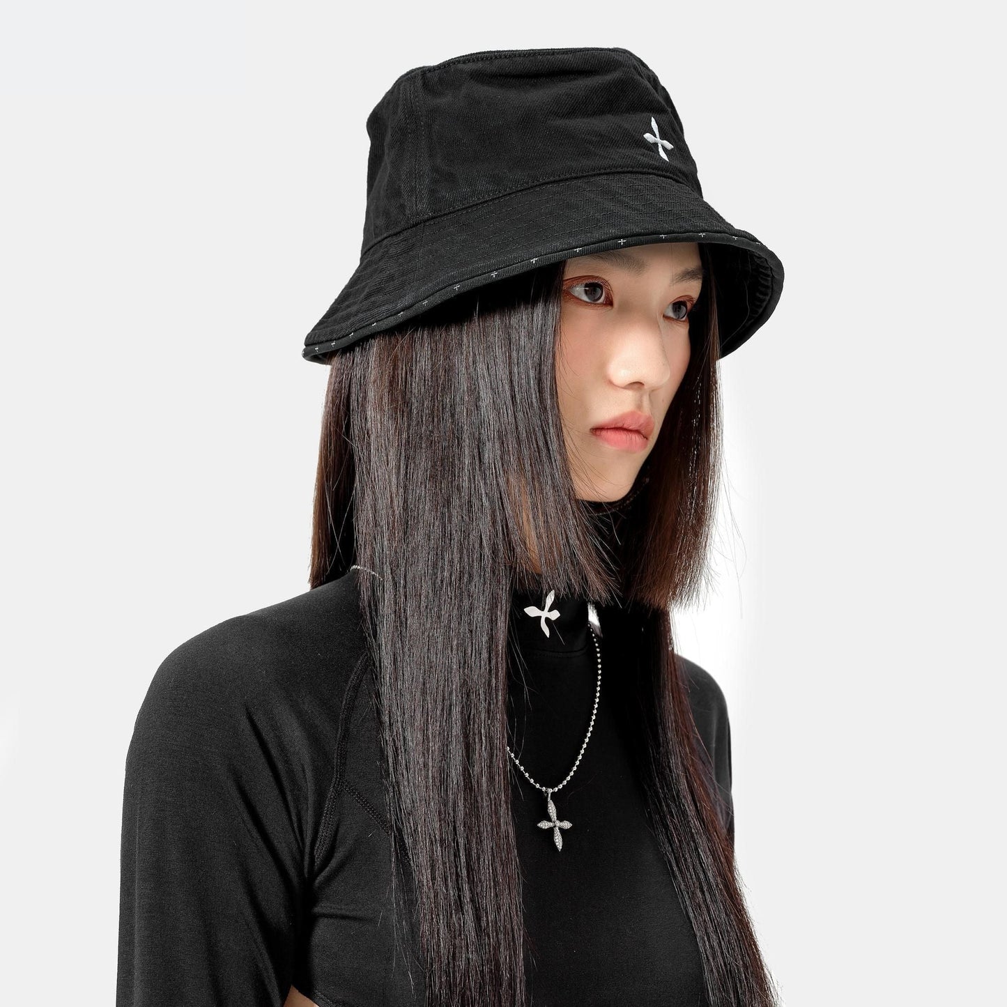 SMFK Black Forever Compass Bucket Hats