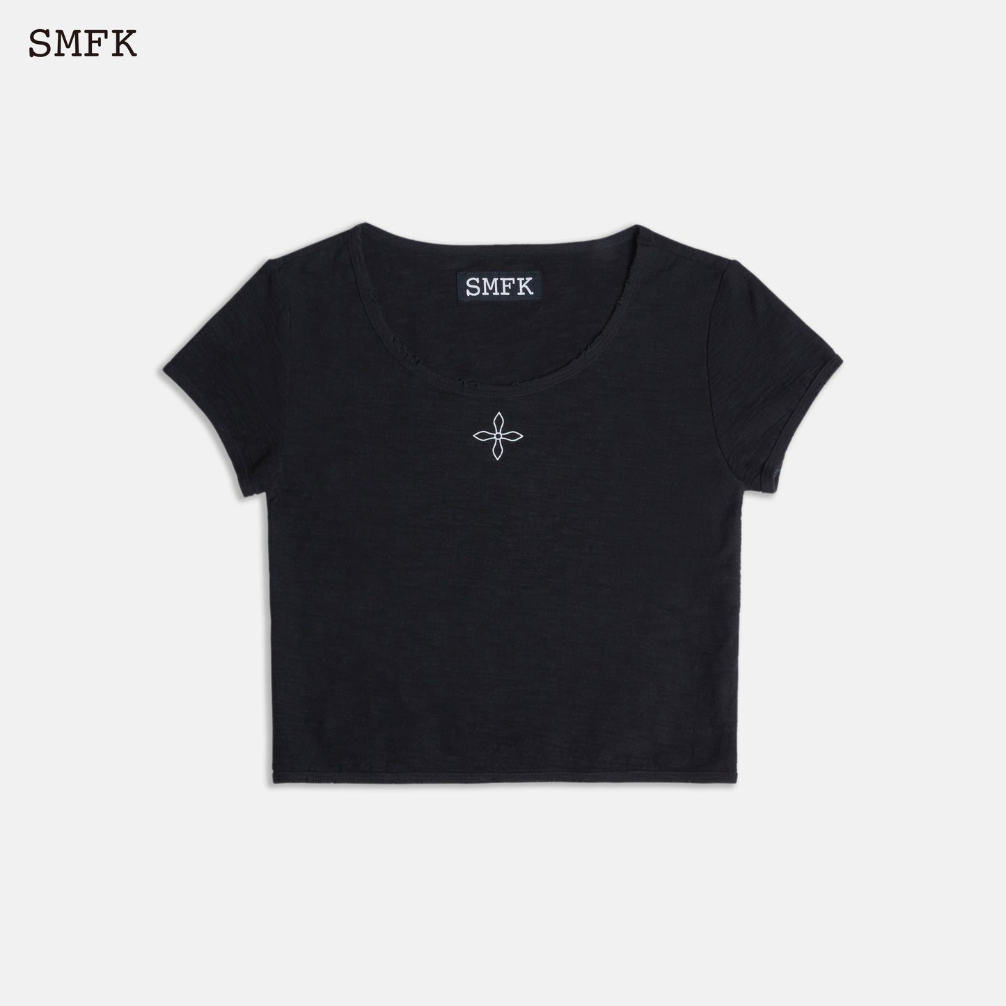 SMFK Black Night Flower Biker Tee Black
