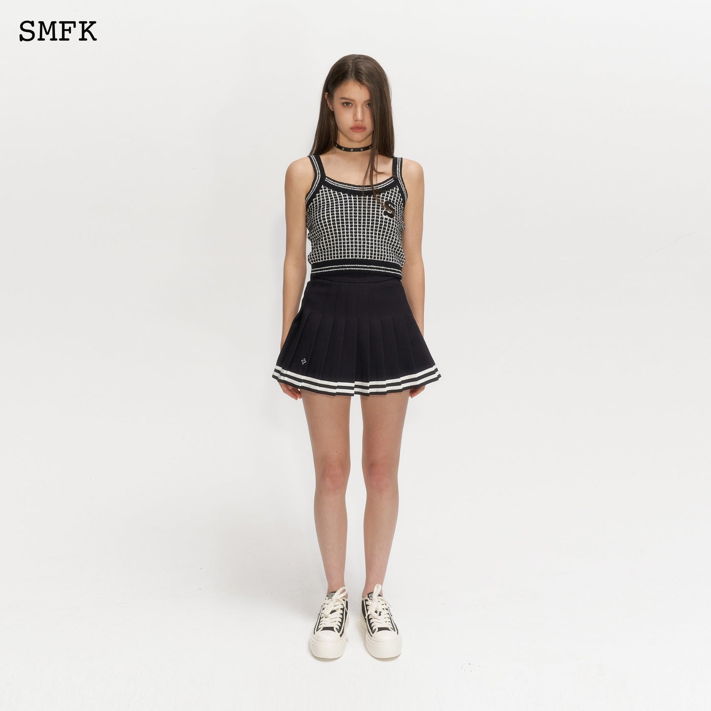 SMFK Compass Academy Black Pleated Skirt