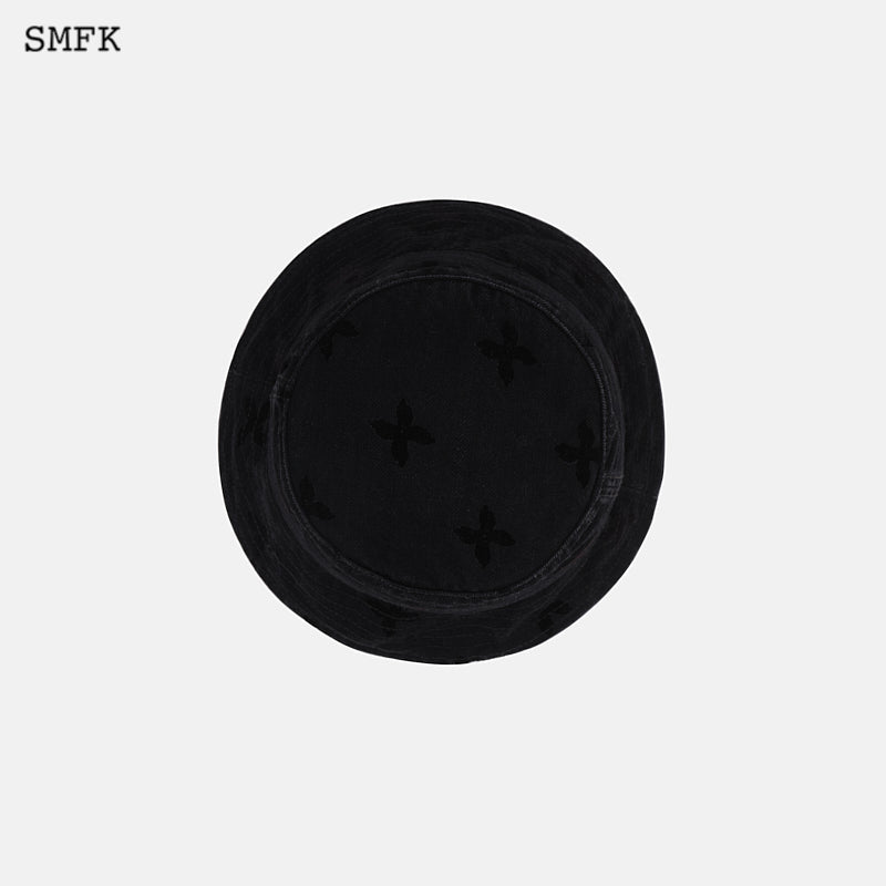 SMFK Midnight Garden Cowboy Fisherman'S Hat Black