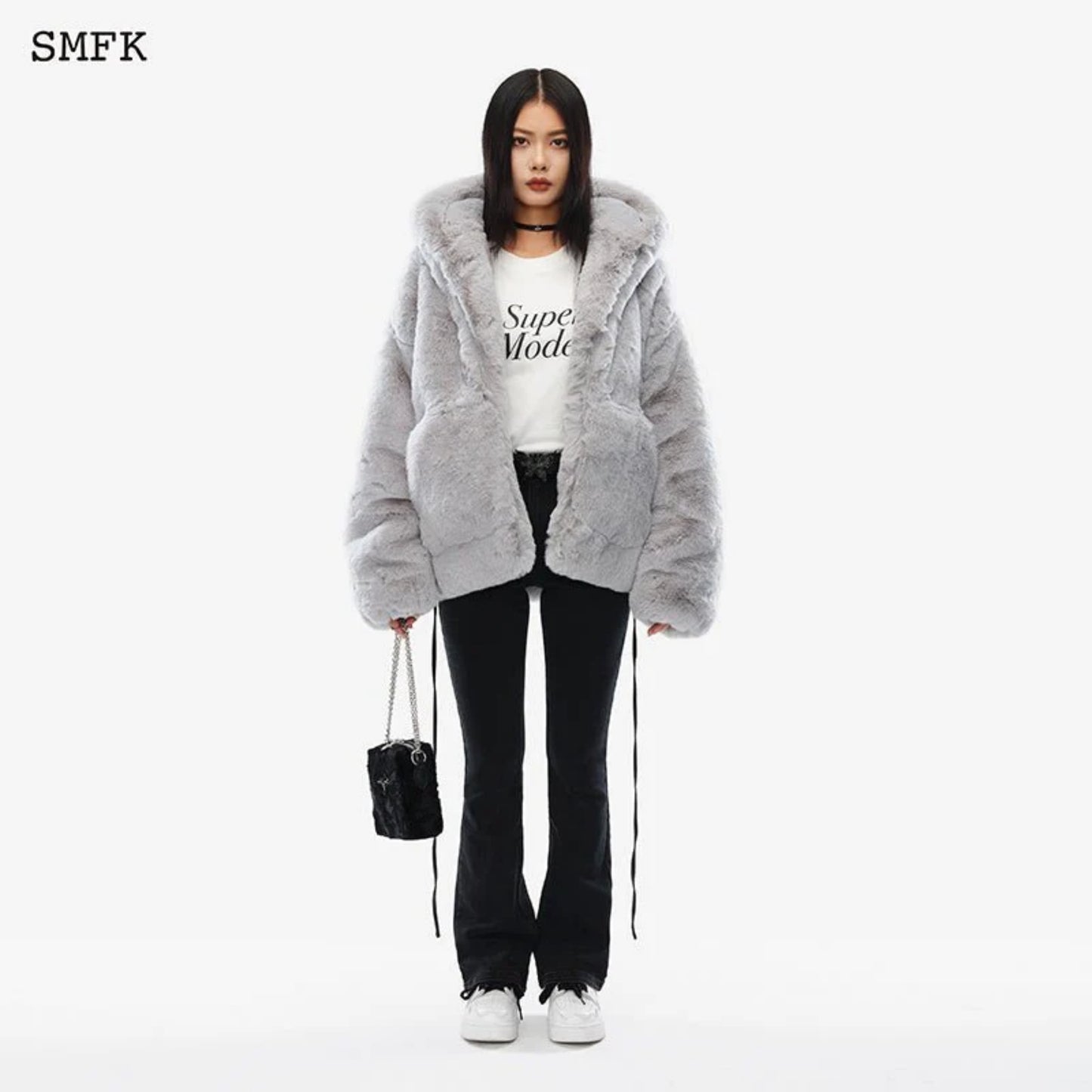 SMFK Snowman Hoodie Grey
