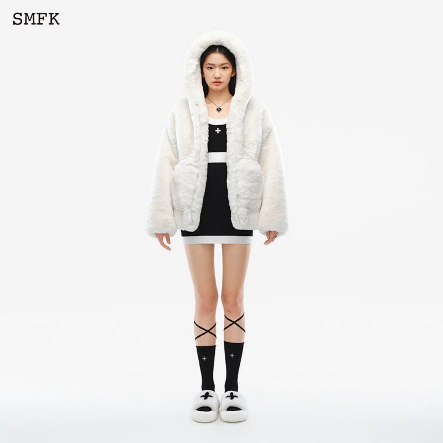 SMFK Snowman Hoodie White