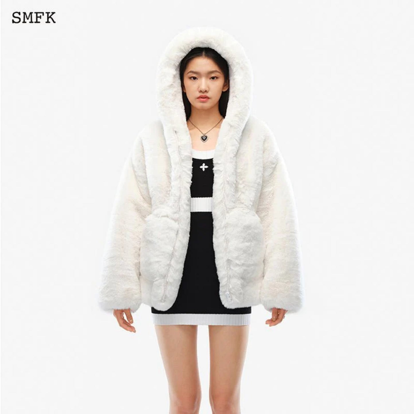 SMFK Snowman Hoodie White