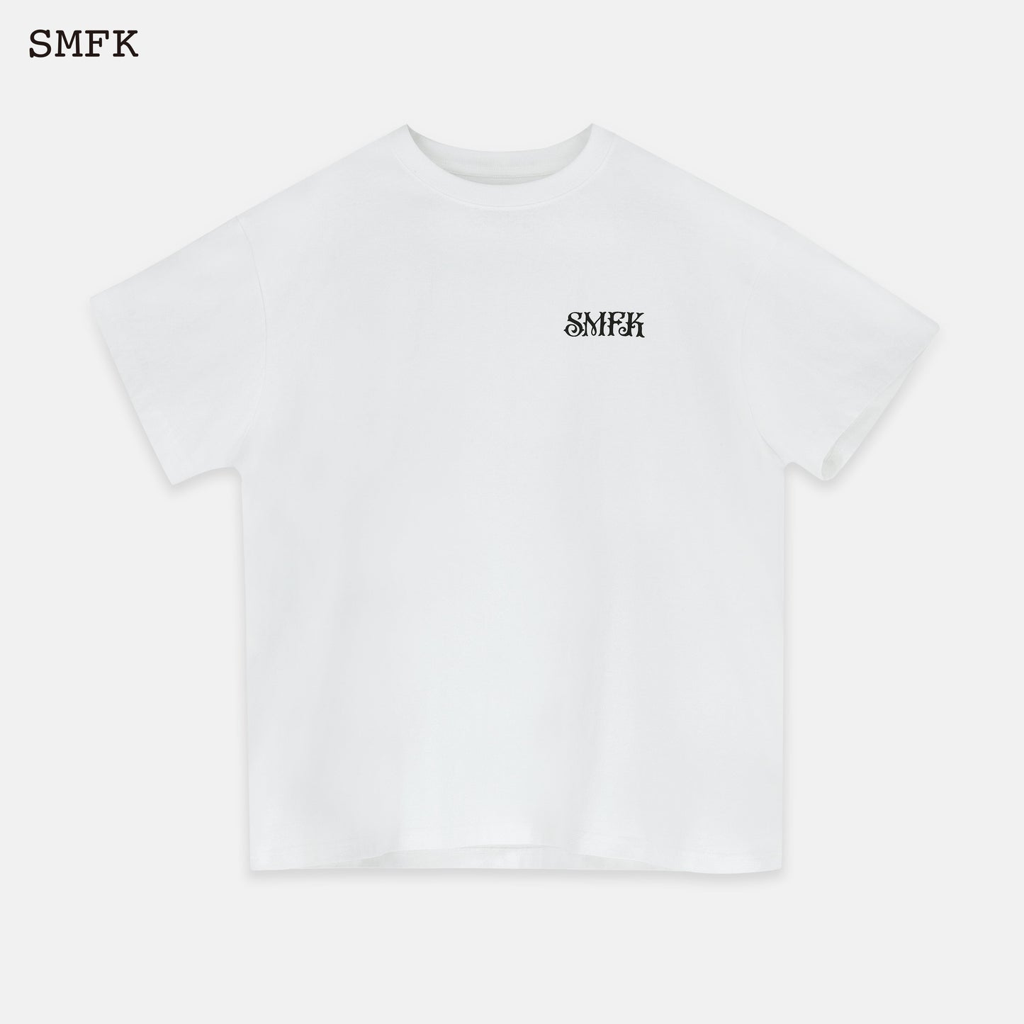 SMFK White Branding Oversized Tee