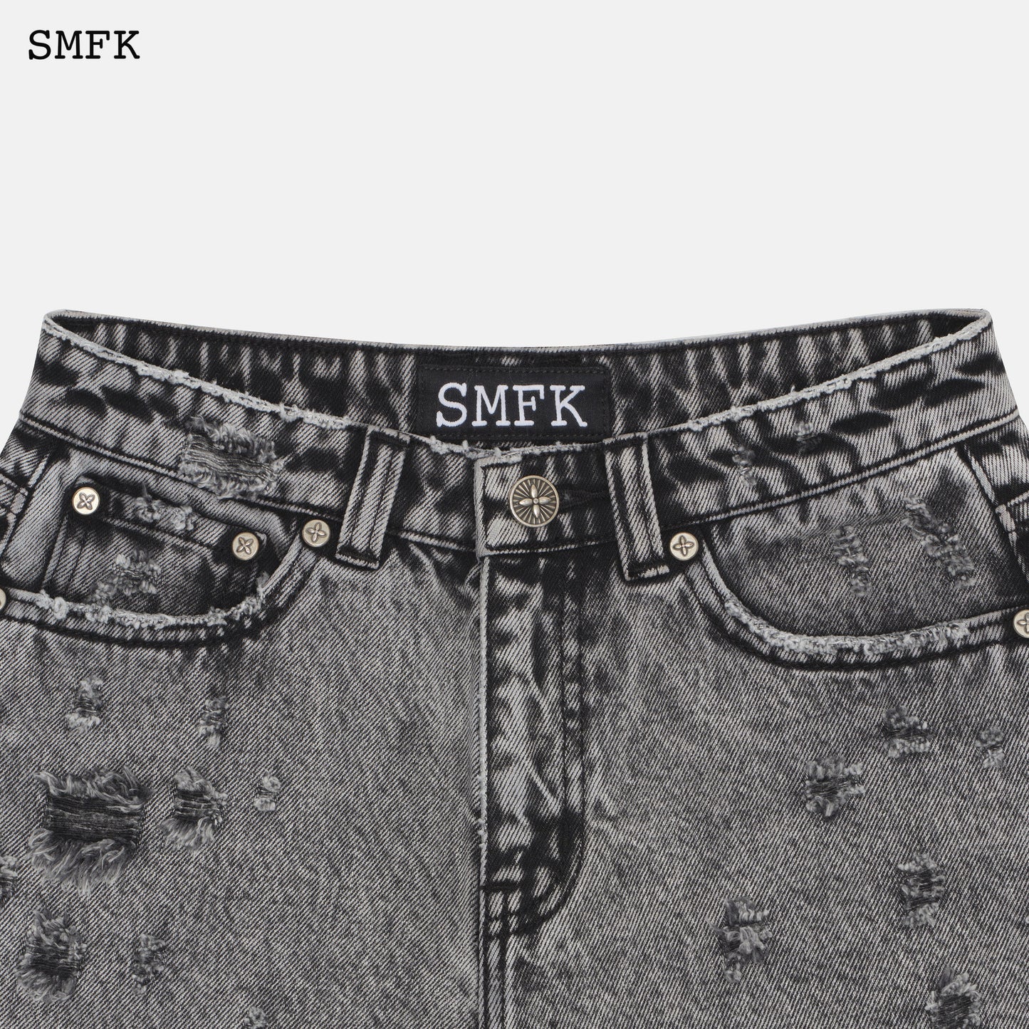 SMCK Wild World Short Grey Jeans