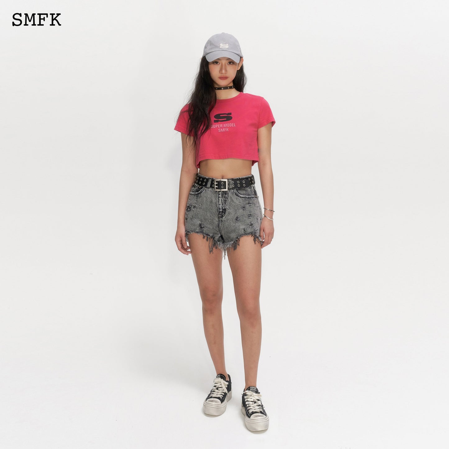 SMCK Wild World Short Grey Jeans