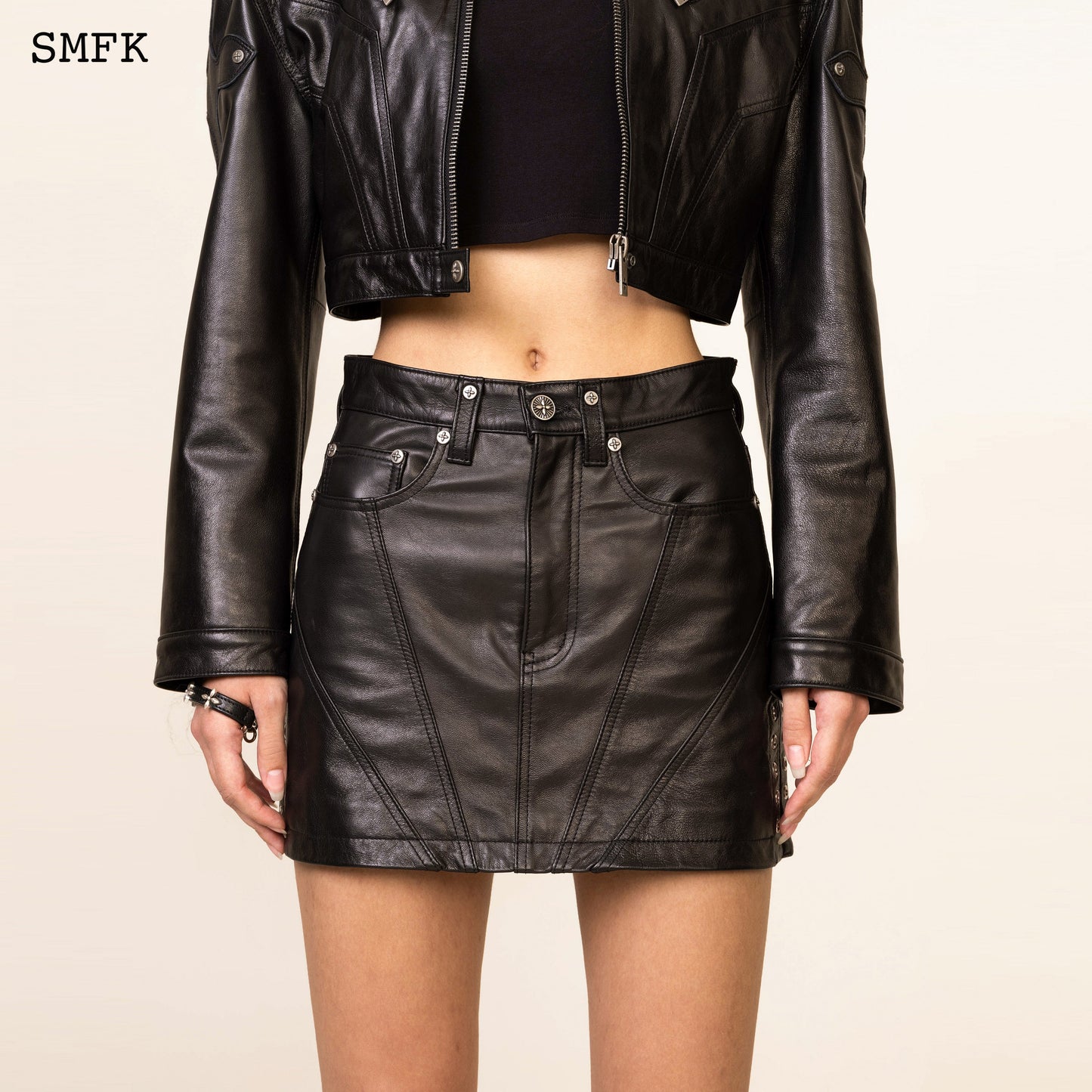 SMFK WildWorld Rock Suede Mid-Waist Mini Skirt