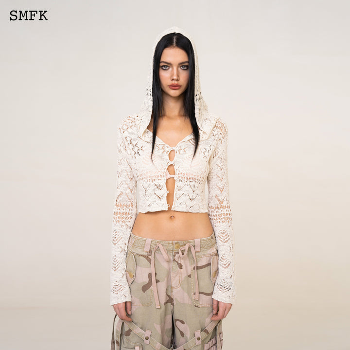 SMFK Wildworld Stray Netting Mural Cardigan Hoodie
