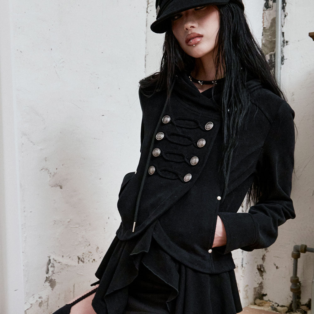 NOTKNOWING Layered Napoleon Hood Jacket