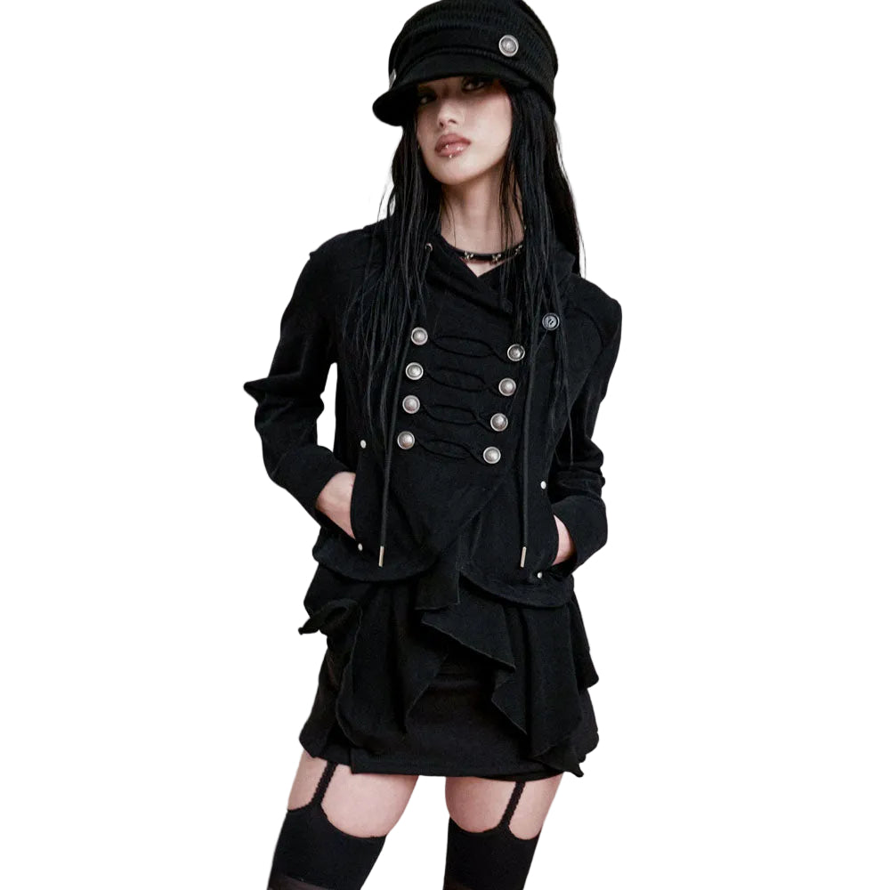 NOTKNOWING Layered Napoleon Hood Jacket