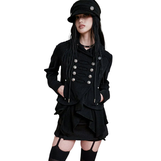 NOTKNOWING Layered Napoleon Hood Jacket